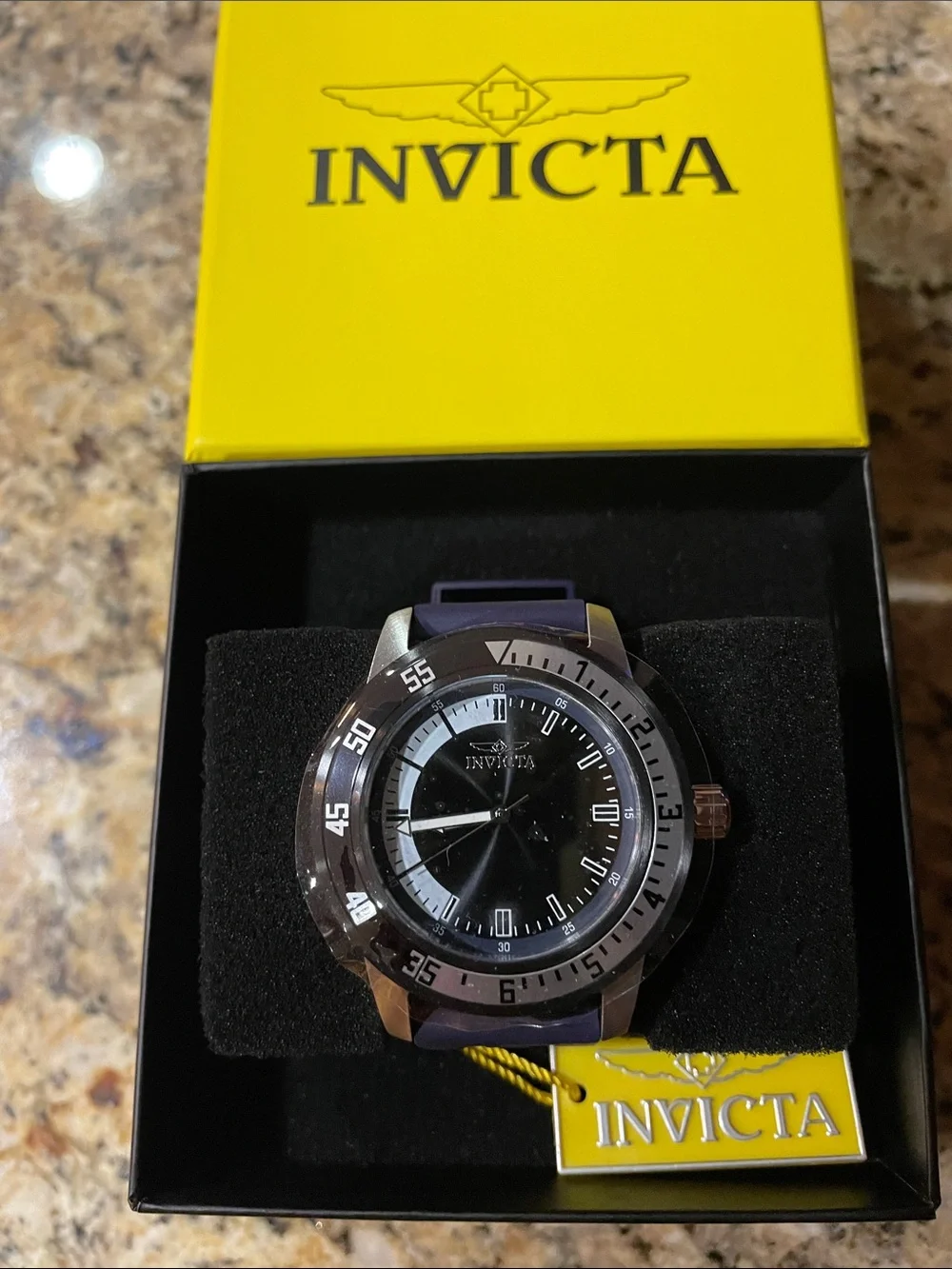 Invicta Specialty Watch with Black Strap